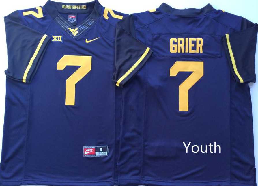 Youth West Virginia Mountaineers 7 Will Grier Blue Nike College Football Jersey,We sell and wholesale Youth West Virginia Mountaineers 7 Will Grier Blue Nike College Football Jersey on line form chian!
